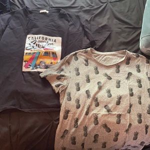 Two Beach T-Shirts (Large)